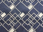 bestickter Jeans Quadrate, cremewei� dunkelblau