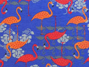 Megan Blue Jersey Flamingo, royalblau