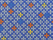 Jersey Kreuzblume Megan Blue , orange royalblau