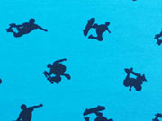 Megan Blue Jersey Skateboarder, t�rkis