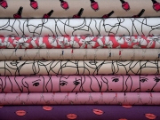 RESTST�CK 215 CM Baumwollstoff Voile Milliblus Easy Chic Ballerinas, beige