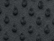 Minky Fleece Punkte, schwarz