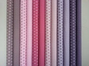 BW Sterne 1 cm - taupe auf rosa