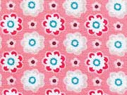 Ornaments kleine Blumen, lachs (rosa)