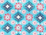 Ornaments Ornamente & Blumen, hellblau