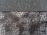 Elastischer Paillettenjersey Schlangenmuster