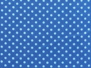 RESTST�CK 43 cm Baumwollstoff Punkte 2mm, hellblau jeansblau