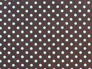 Punkte 2mm, hellblau auf braun