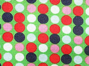 Punkte 0,7cm leuchtend gr�n mit rot, navy,rosa