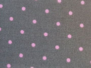 Kleine Punkte in rosa auf dunklem taupe