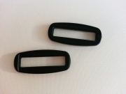 2 abgerundete eckige Ringe/Halter 4 cm (40mm)