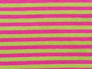 Jersey Streifen Ringel 5 mm - pink hellgr�n