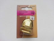 Steckschloss 32x37mm f�r Taschen, gold