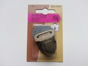 Steckschloss 32x37mm f�r Taschen, messing