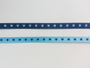 Sternchenband 7mm-hellblau/marine