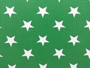 Vincente weisse Sterne 4,5 cm auf gr�n