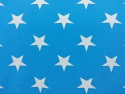 Vincente weisse Sterne 4,5 cm auf t�rkis