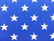 Vincente weisse Sterne 4,5 cm auf mittelblau