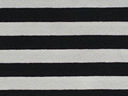 Jersey Streifen 1 cm - schwarz/wei� (garngef�rbt)
