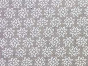 Baumwolle Streubl�mchen, taupe-wei�