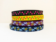 Webband Hamburger Liebe Cherries,schwarz