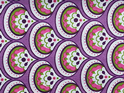 Baumwollstoff Tante Ema Tropfen, flieder hellgr�n