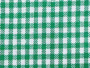 Baumwollstoff Vichy Karo grasgr�n-weiss
