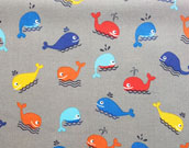 BW Whally the Whale - bunt auf grau