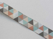 Webband 2cm Dreiecke, bunte Pastellfarben