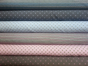 Kleines Zickzack Muster rosa/weiss/taupe