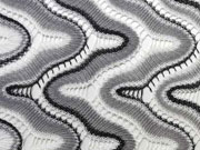 Strick Spitze Zickzack Italienischer Look - grau