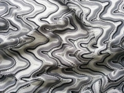 Strick Spitze Zickzack Italienischer Look - grau
