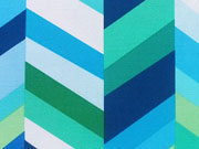 RESTST�CK 22 cm Canvas Stoff Pfeilspitzen, t�rkis mint weiss