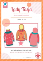 Lady Tasja Hoodie und Kleid Papierschnittmuster